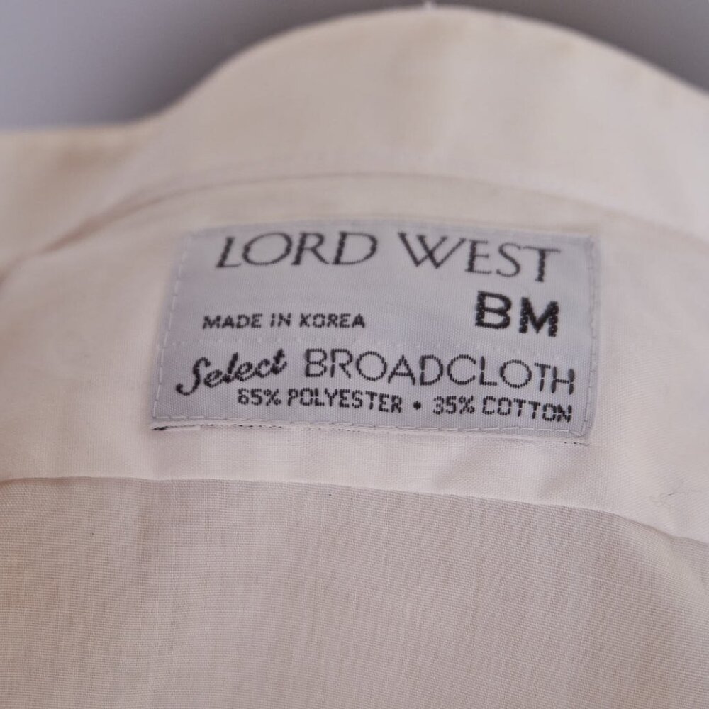 1970s Lord West Tuxedo Button Up Shirt